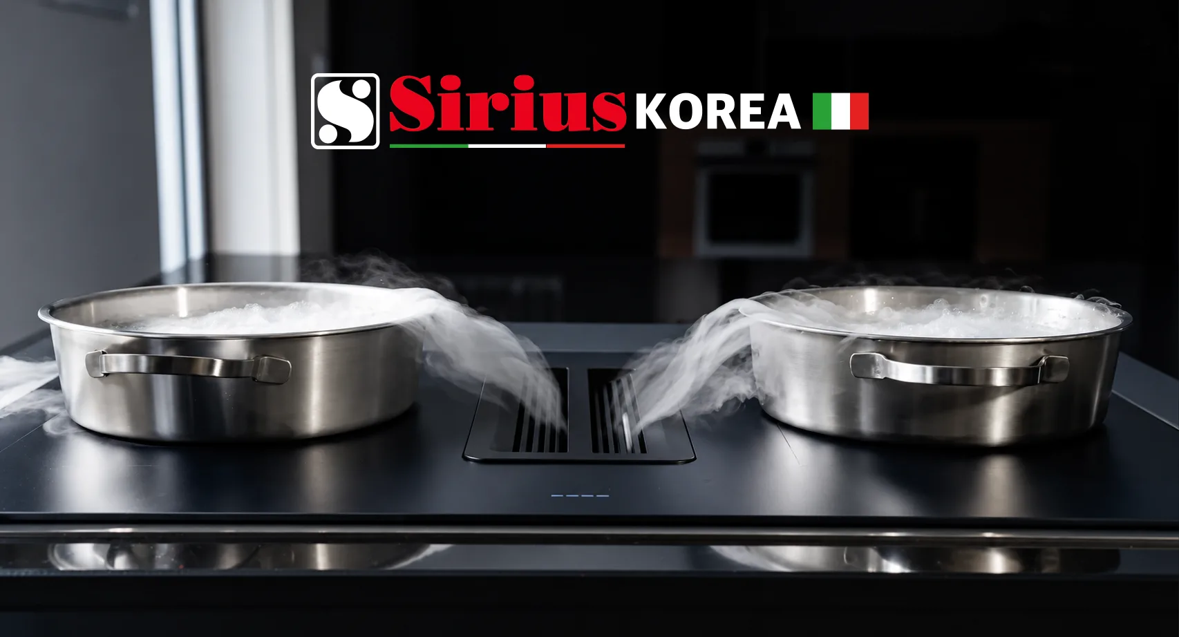 시리우스 후드일체형 인덕션 S-DDH6 Matte Black 1